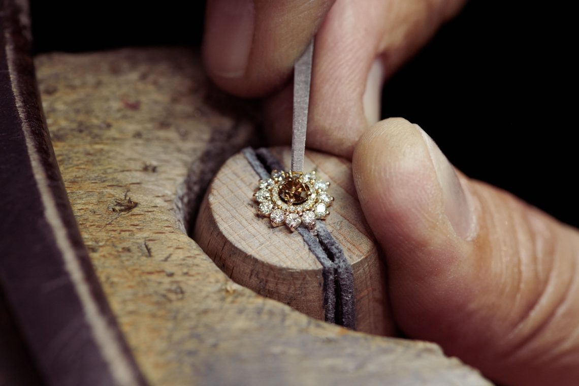 Bague Lefkos diamant chocolat